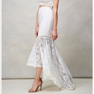 AMUR STEVIE SKIRT Wedding Bridal Shower Lace Gown eyelet hi low